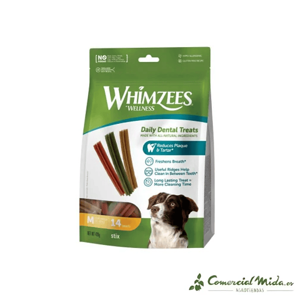 WHIMZEES STIX M 14 UNIDADES