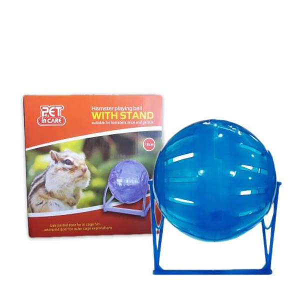 ESFERA ACRILICA CON PEDESTAL HAMSTER RUEDA