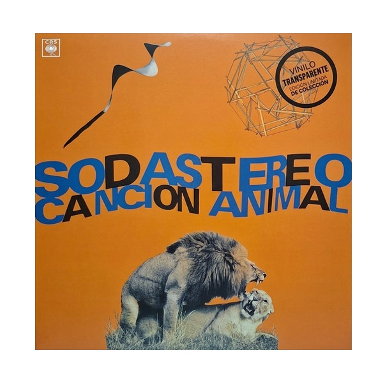 Vinilo Soda Stereo - Canción Animal - Crystal Clear Vinyl (Transparente) 1