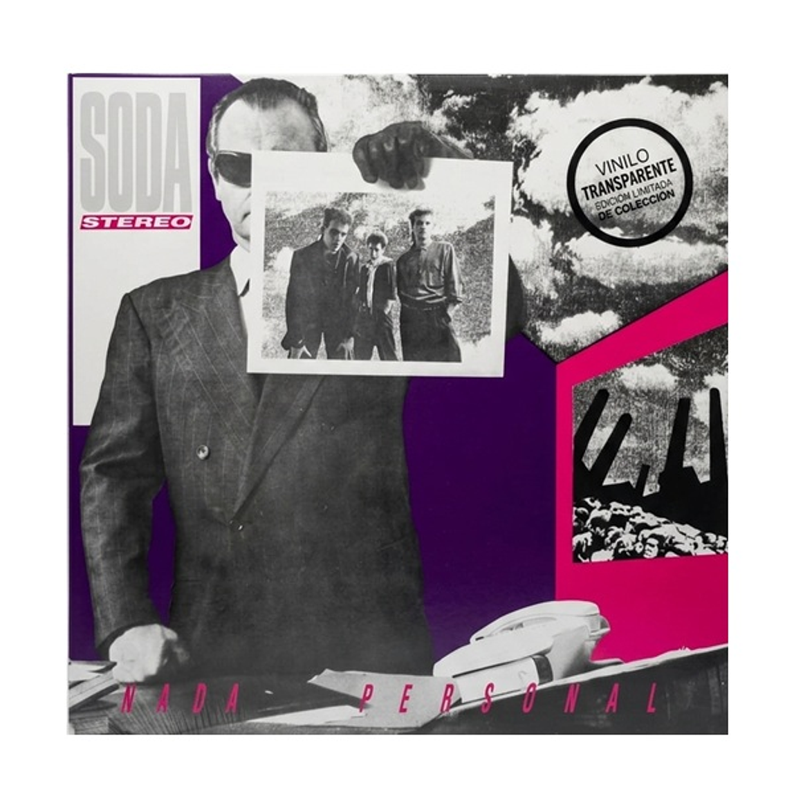 Vinilo Soda Stereo - Nada Personal - Crystal Clear Vinyl (Transparente) 1