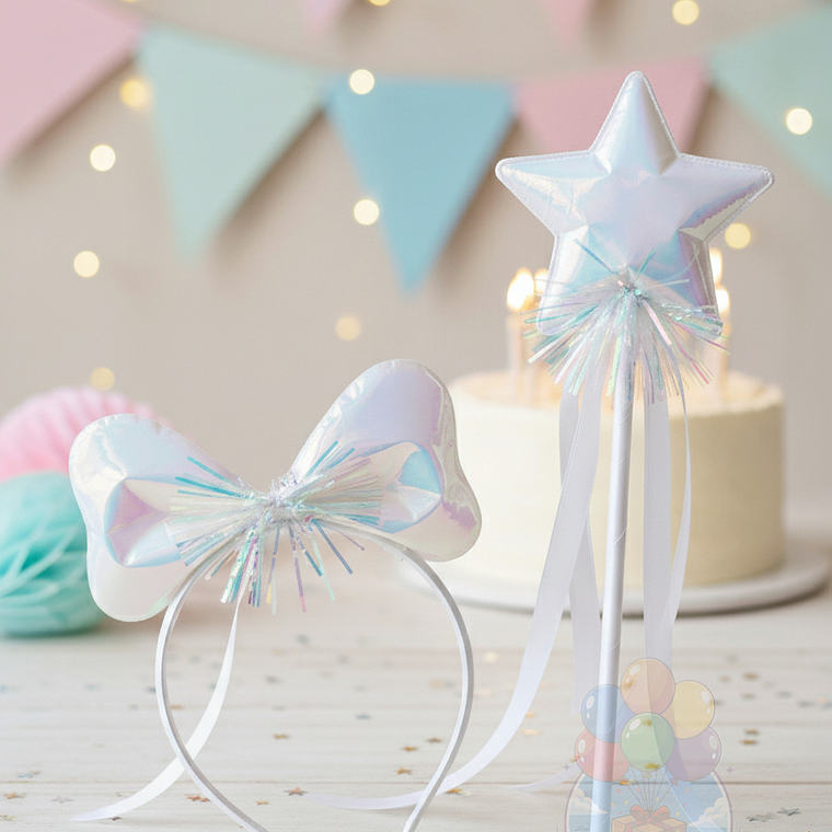 Set Fantasía: Cintillo y Varita Mágica de Estrella 2