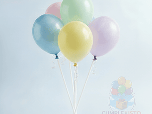 Varillas Porta Globos Blancas (10 Unidades)