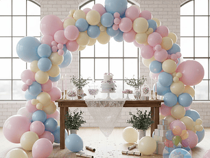 12 Globos Látex Tonos Pasteles Suaves (30 cm)