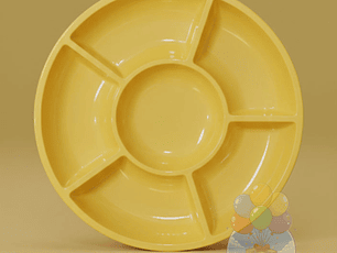 Plato Dividido Amarillo