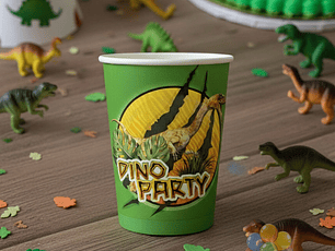 Vaso Cartón Dinosaurio