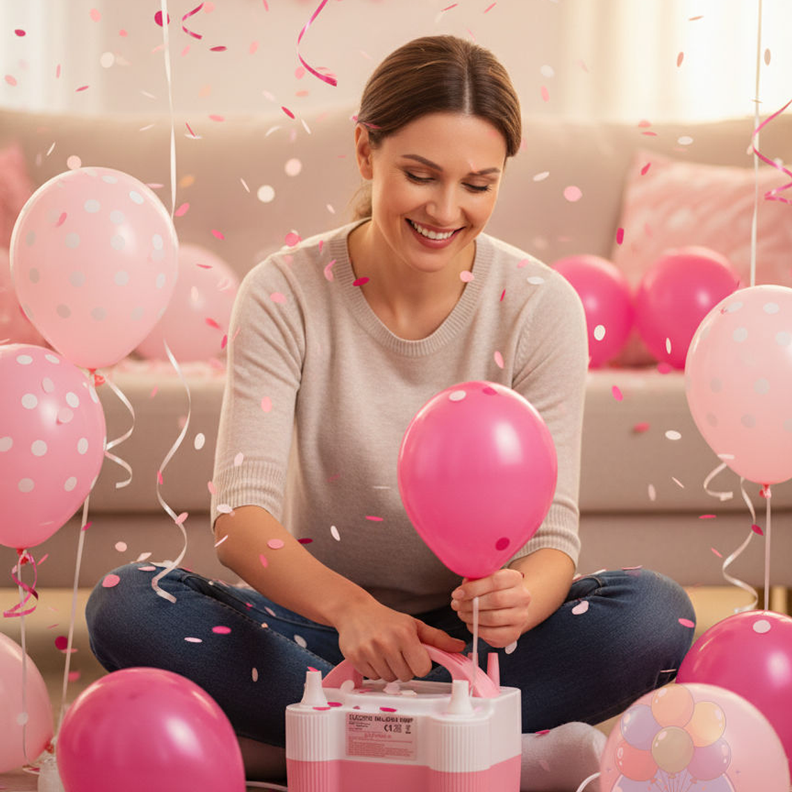 Inflador Eléctrico 600W Doble Boquilla Profesional 1