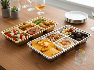 Bandeja Multicompartimento Plateada