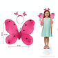 Set Disfraz Mariposa Infantil: Alas, Varita y Cintillo - Miniatura 1