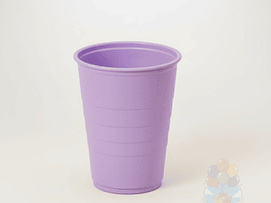 10 Vasos Plásticos Lilas 350 cc Alta Resistencia