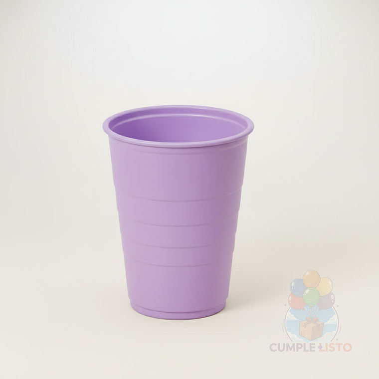 10 Vasos Plásticos Lilas 350 cc Alta Resistencia 1