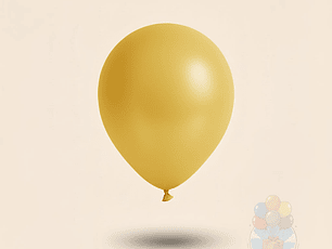 25 Globos Látex Lisos Dorado Ocre R9 (23 cm)