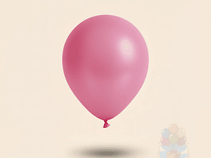 25 Globos Látex Lisos Rosado R9 (23 cm)