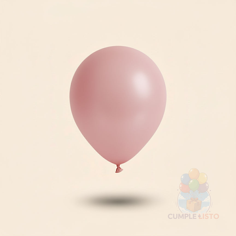 25 Globos Látex Lisos Palo Rosa R9 (23 cm) 1
