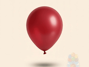 25 Globos Látex Lisos Rojo R9 (23 cm)