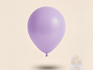 25 Globos Látex Lisos Lila R9 (23 cm)