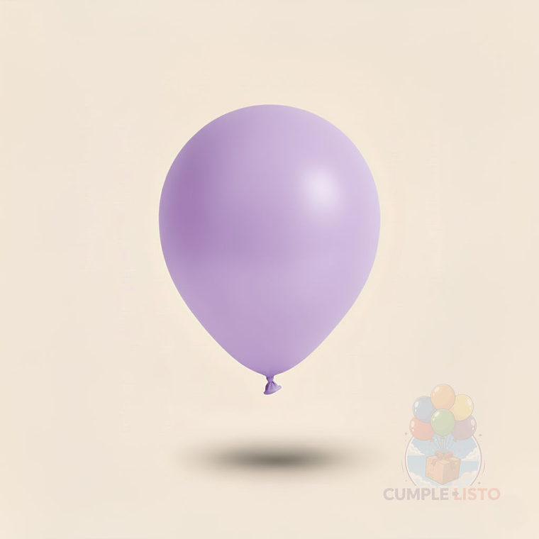 25 Globos Látex Lisos Lila R9 (23 cm) 1