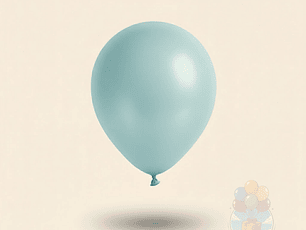 25 Globos Látex Lisos Celeste R9 (23 cm)