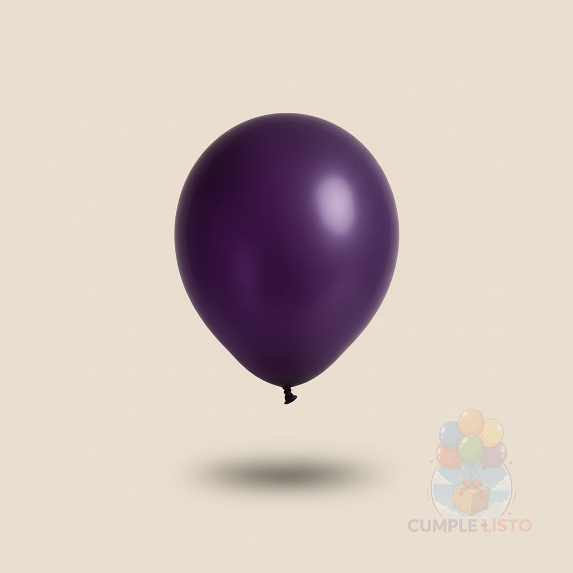 25 Globos Látex Lisos Morado R9 (23 cm) 1