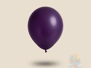 25 Globos Látex Lisos Morado R9 (23 cm)