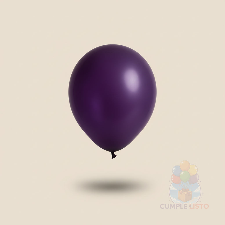 25 Globos Látex Lisos Morado R9 (23 cm) 1
