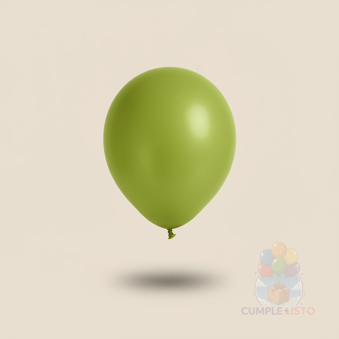 25 Globos Látex Lisos Verde Lima R9 (23 cm) 1