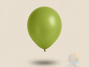 25 Globos Látex Lisos Verde Lima R9 (23 cm)