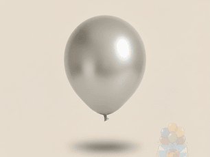 Globo Metalizado Plateado