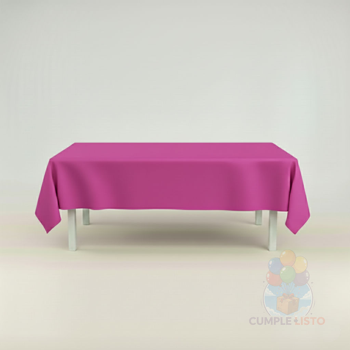Mantel Liso Fucsia Rectangular Grande 137x247 cm 1