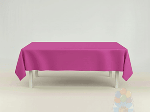 Mantel Liso Fucsia Rectangular Grande 137x247 cm