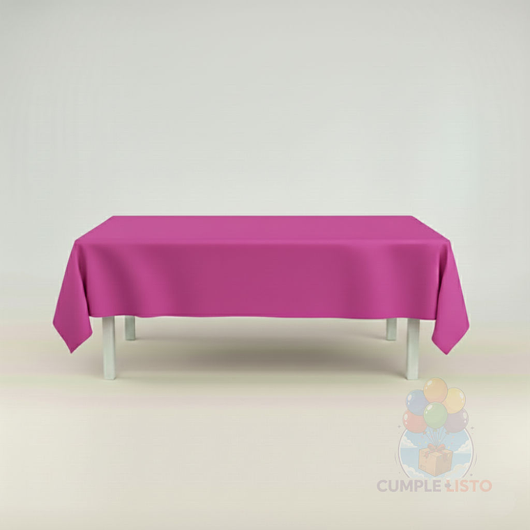 Mantel Liso Fucsia Rectangular Grande 137x247 cm 1