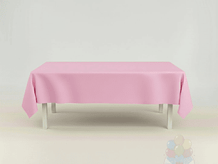 Mantel Liso Rosado Rectangular Grande 137x247 cm