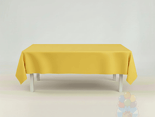 Mantel Liso Amarillo Rectangular Grande 137 x 247 cm