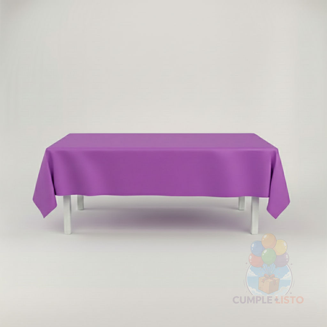 Mantel Liso Morado Rectangular Grande 137x247 cm 1