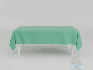 Mantel Liso Verde Rectangular Grande 137x247 cm