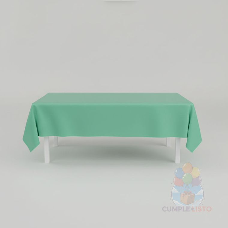 Mantel Liso Verde Rectangular Grande 137x247 cm 1