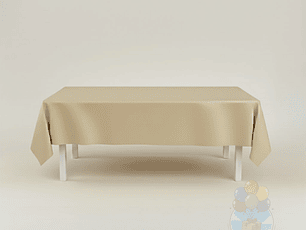 Mantel Liso Dorado Rectangular Grande 137x247 cm