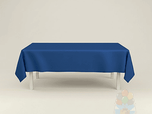 Mantel Liso Azul Rectangular Grande 137x247 cm