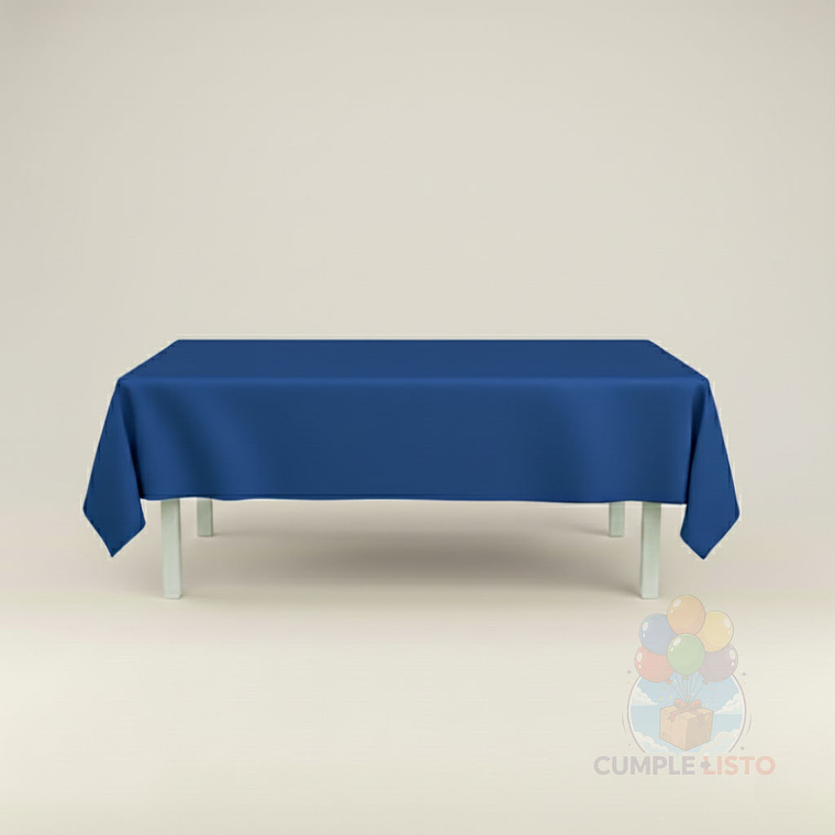 Mantel Liso Azul Rectangular Grande 137x247 cm 1