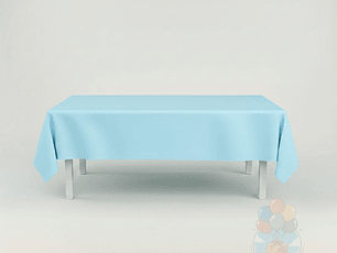 Mantel Liso Celeste Rectangular Grande 137x247 cm
