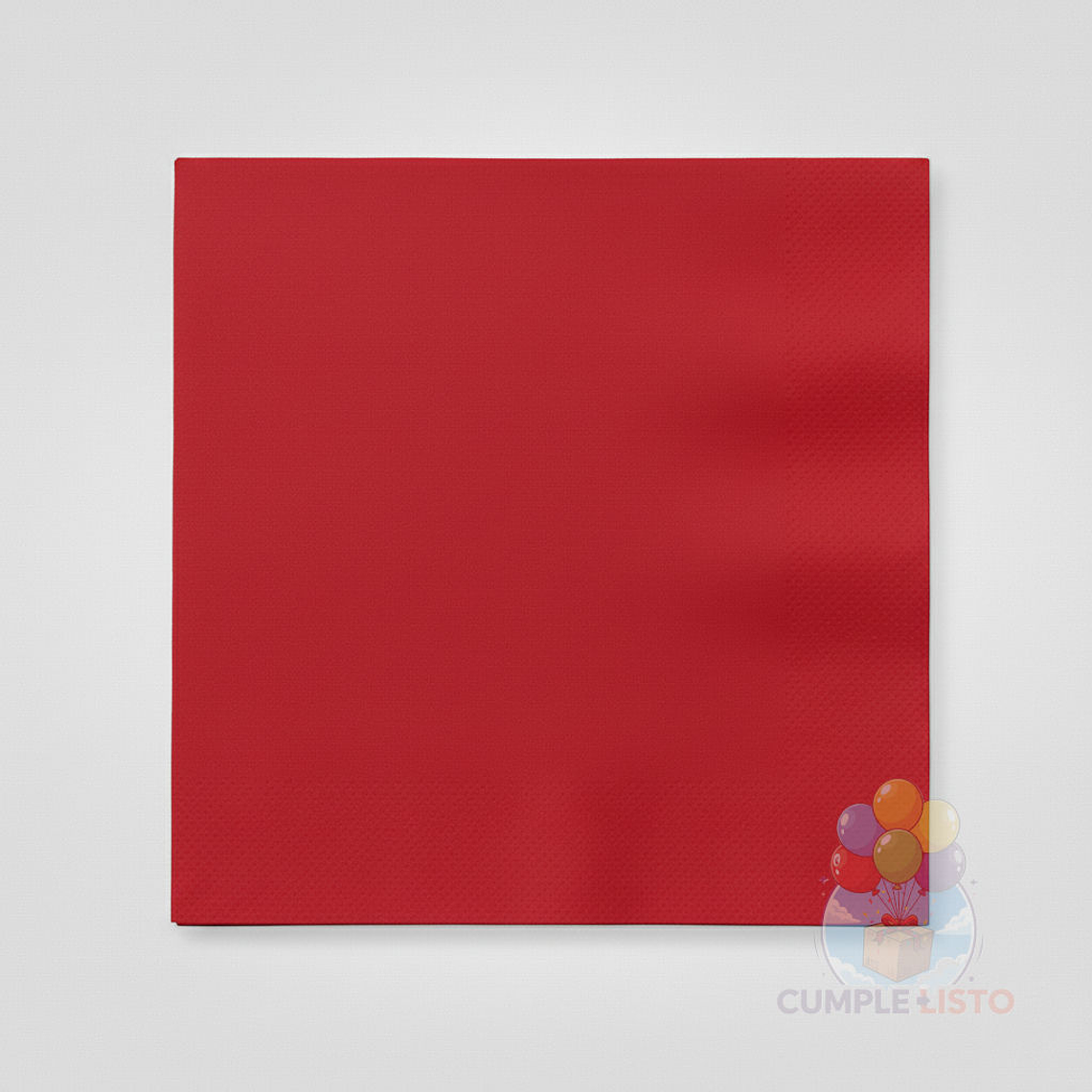 Servilletas de Papel Rojo 20 Unidades 33 x 33 cm 1