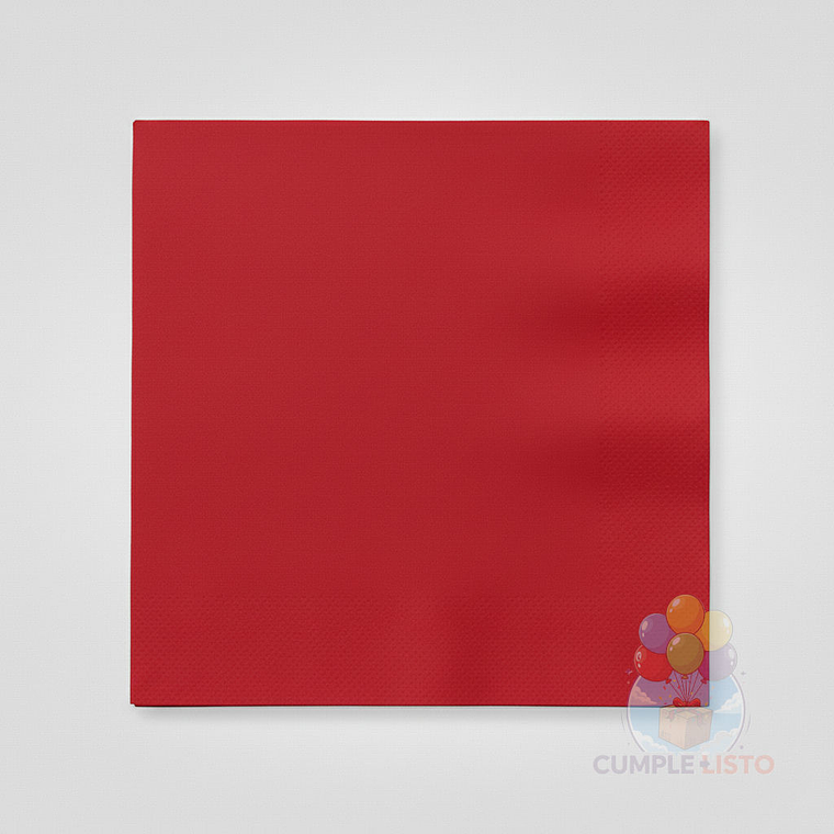 Servilletas de Papel Rojo 20 Unidades 33 x 33 cm 1