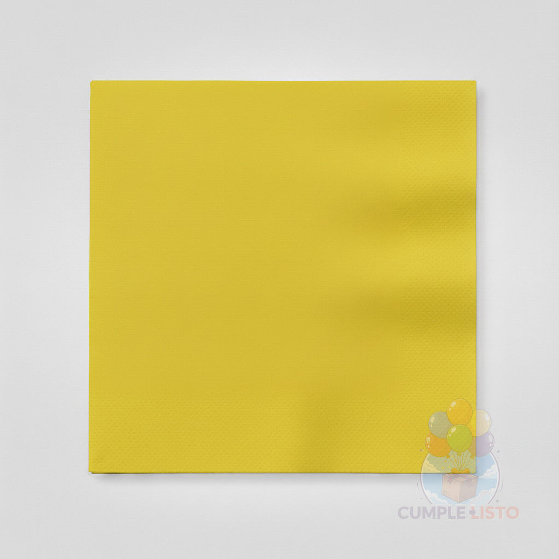 Servilletas de Papel Amarillo 20 Unidades 33 x 33 cm 1