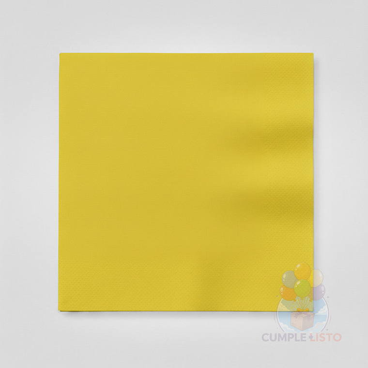 Servilletas de Papel Amarillo 20 Unidades 33 x 33 cm 1
