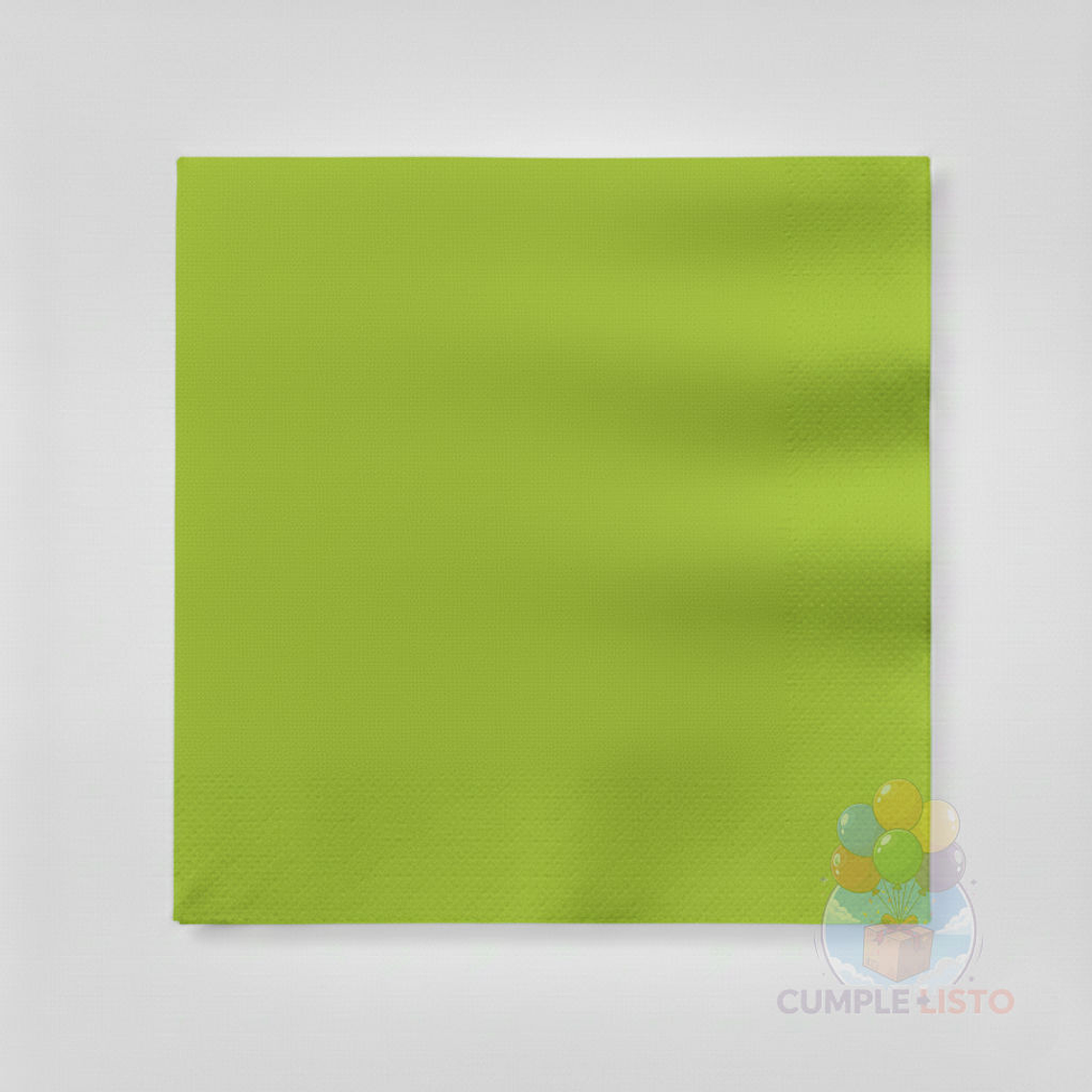 Servilletas de Papel Verde Lima 20 Unidades 33 x 33 cm 1