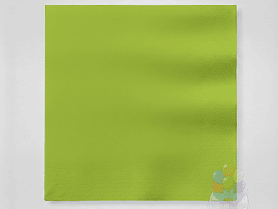 Servilletas de Papel Verde Lima 20 Unidades 33 x 33 cm