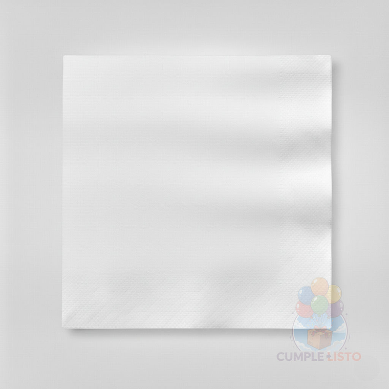 Servilletas de Papel Blanco 20 Unidades 25 x 25 cm 1