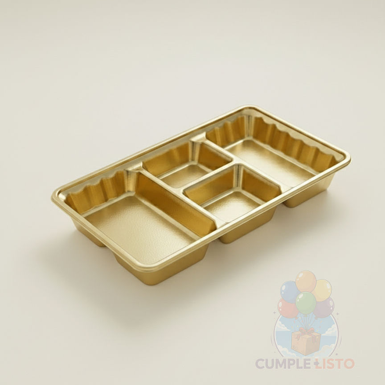 Bandeja Multicompartimento Dorada 2