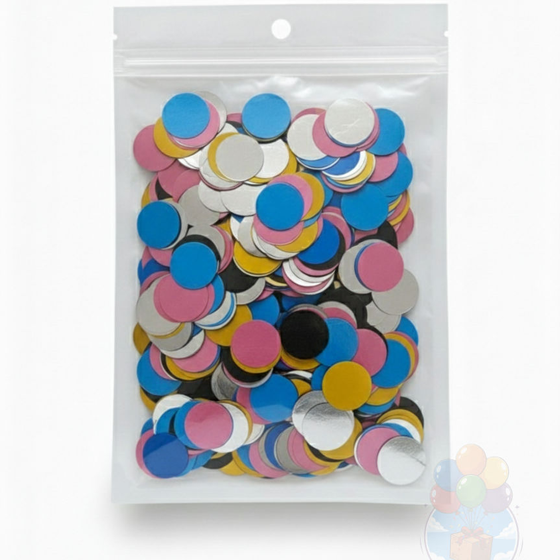 Confeti Metalizado Círculos Colores Surtidos 2