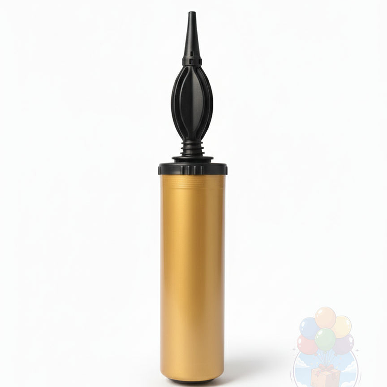 Inflador Manual de Globos Dorado Metálico 2