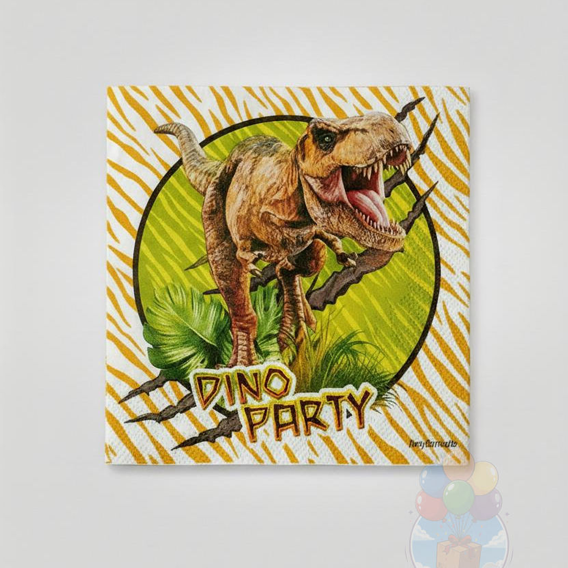 Servilletas Papel Dino Party 33x33 cm (12 unidades) 1